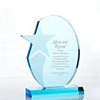View larger image of Sky Blue Acrylic Trophy - Shooting Star